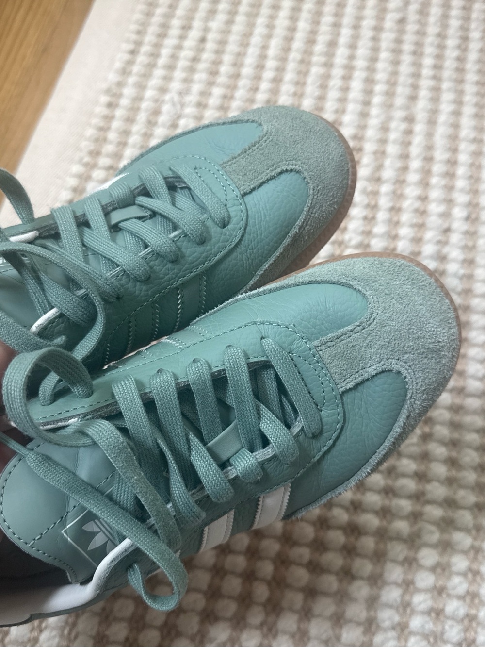 Adidas Samba Sneakers in Sage/Mint Green - Picture 4 of 6